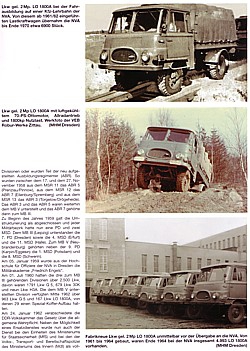 Lastwagen militärischer Formationen der DDR 1949-1962