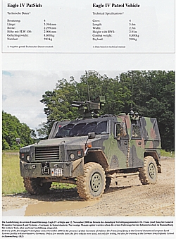 EAGLE IV - Das geschützte Radfahrzeug Eagle IV und seine Variant