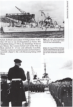 Die Geschichte der "Bismarck": Illustrierte Einsatzgeschichte ..
