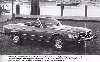 Mercedes-Benz SL - Die Baureihe 107
