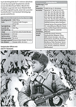 Russische Nahkampfmittel: Typen - Technik - Daten