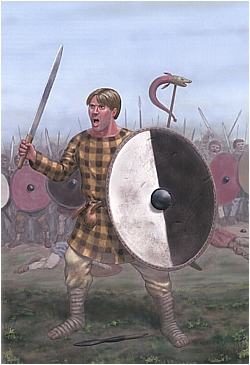 Das Fränkische Heer der Merowingerzeit, Teil 3: Beilwaffen, Sax, Stangen und Bogenwaffen