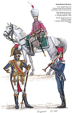 Die etatmäßigen Dienstgrade und Dienststellungen der französischen Armee 1804-1815