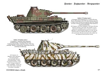 PANTHER Colours & Details: Panther G – Jagdpanther - Bergepanther